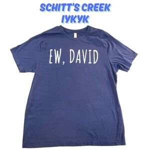 Source Unknown Navy Blue 'Ew, David' T-Shirt